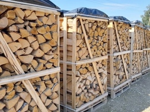 Pallet  elzenhout 2 kubiek 30cm